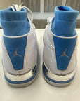 AIR JORDAN 17 UNIVERSITY BLUE 2024 - SIZE 11 (WORN) - SCRATCH ON TOE BOX / COMES IN SUITCASE