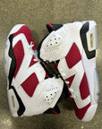 AIR JORDAN 6 RETRO CARMINE - SIZE 9 (WORN) - SUPER CLEAN