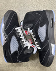 AIR JORDAN 5 BLACK METALLIC REIMAGINED - SIZE 9.5 (WORN)