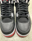 AIR JORDAN 4 BRED REIMAGINED- SIZE 10 (WORN)