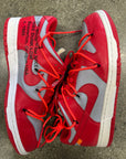 OFF WHITE NIKE DUNK LOW UNIVERSITY RED - SIZE 10.5 (WORN)