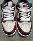 SB DUNK LOW PRO PARRA ABSTRACT ART - SIZE 7.5 (WORN)