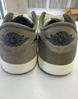 AIR JORDAN 1 LOW MEDIUM OLIVE - SIZE 10.5 (WORN) - SIZE 10.5 (WORN)