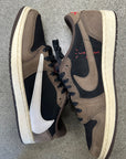 AIR JORDAN 1 LOW TRAVIS SCOTT MOCHA - SIZE 11 (WORN) (SUPER CLEAN)
