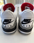 AIR JORDAN 3 WHITE CEMENT FREE THROW LINE - SIZE 9 (WORN)