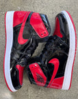 AIR JORDAN 1 BRED PATENT - SIZE 10 (WORN)
