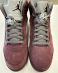AIR JORDAN 5 BURGUNDY 2023 - SIZE 10.5 (WORN)