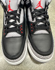 AIR JORDAN 3 BLACK CEMENT 2024 - SIZE 9.5 (WORN)