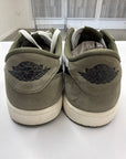 AIR JORDAN 1 LOW MEDIUM OLIVE - SIZE 12 (WORN) - SUPER CLEAN