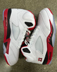 AIR JORDAN 5 FIRE RED BLACK TONGUE 2025 - SIZE 11 (WORN) - SUPER CLEAN