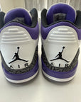 AIR JORDAN 3 DARK IRIS - SIZE 10 (WORN) - SUPER CLEAN
