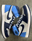 AIR JORDAN 1 HIGH OBSIDIAN - SIZE 10 (WORN)