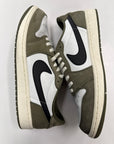 AIR JORDAN 1 LOW MEDIUM OLIVE - SIZE 12 (WORN) - SUPER CLEAN