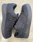 AIR FORCE 1 LOW STUSSY BLACK - SIZE 10 (WORN)