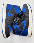 AIR JORDAN 1 HIGH SATIN ROYAL NUMBERED - SIZE 10 (WORN)