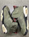 AIR JORDAN 6 TRAVIS SCOTT OLIVE - SIZE 13 (WORN)
