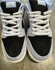 SB DUNK LOW BLACK ALUMINUM - SIZE 10 (WORN)
