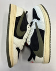 WMNS AIR JORDAN 1 LOW TRAVIS SCOTT OLIVE - SIZE W7.5 M6 (WORN)
