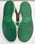 OFF WHITE DUNK LOW PINE GREEN - SIZE 10.5 (WORN)