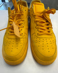 OFF WHITE AIR FORCE 1 LOW UNIVERSITY GOLD - SIZE 11 (WORN)