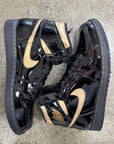 AIR JORDAN 1 HIGH BLACK METALLIC - SIZE 9.5 (WORN)
