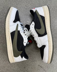 WMNS AIR JORDAN 1 LOW OG OLIVE - SIZE W11.5 M10 (WORN) - SUPER CLEAN