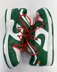 OFF WHITE DUNK LOW PINE GREEN - SIZE 10.5 (WORN)