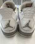 AIR JORDAN 4 WHITE OREO - SIZE 8.5 (WORN)