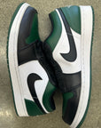 AIR JORDAN 1 LOW GREEN TOE - SIZE 10.5 (WORN)