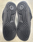 AIR FORCE 1 LOW STUSSY BLACK - SIZE 10 (WORN)