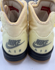 OFF WHITE AIR JORDAN 5 SAIL - SIZE 13 (WORN) - SUPER CLEAN