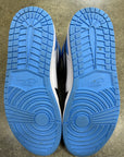 AIR JORDAN 1 HIGH UNC TOE - SIZE 11.5 (WORN)