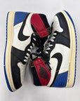 AIR JORDAN 1 HIGH UNION FRAGMENT X UNION VARSITY RED SPORT ROYAL - SIZE 11.5 (WORN)