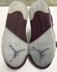 AIR JORDAN 5 BURGUNDY 2023 - SIZE 9.5 (WORN)