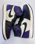 AIR JORDAN 1 HIGH COURT PURPLE - SIZE 10.5 (WORN) - SUPER CLEAN