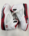 AIR JORDAN 5 FIRE RED BLACK TONGUE 2025 - SIZE 14 (WORN)