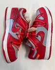 OFF WHITE DUNK LOW UNIVERSITY RED - SIZE 8.5 (WORN)