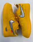 OFF WHITE AIR FORCE 1 LOW UNIVERSITY GOLD - SIZE 9.5 (WORN)