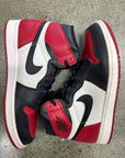 AIR JORDAN 1 HIGH BRED TOE - SIZE 10 (WORN)