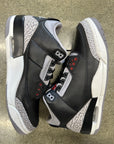 AIR JORDAN 3 BLACK CEMENT 2024 - SIZE 9.5 (WORN)
