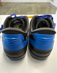 OFF WHITE AIR JORDAN 2 LOW VARSITY ROYAL - SIZE 9.5 (WORN)
