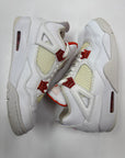 AIR JORDAN 4 METALLIC ORANGE - SIZE 12 (WORN) - NET YELLOWING