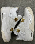WMNS AIR JORDAN 4 METALLIC GOLD - SIZE W11 M9.5 (WORN)