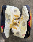 OFF WHITE AIR JORDAN 5 SAIL - SIZE 11.5 (WORN)