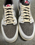 AIR JORDAN 1 LOW TRAVIS SCOTT REVERSE MOCHA - SIZE 12.5 (WORN) - SUPER CLEAN