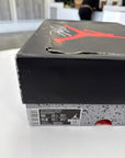 AIR JORDAN 4 RED THUNDER - SIZE 10 (WORN) - DAMAGED LID
