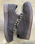 AIR JORDAN 1 LOW VELVET BROWN - SIZE 10 (WORN) - SUPER CLEAN