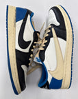 AIR JORDAN 1 LOW TRAVIS SCOTT FRAGMENT - SIZE 8 (WORN)