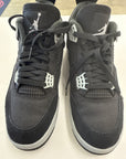 AIR JORDAN 4 BLACK CANVAS - SIZE 9.5 (WORN) - SUPER CLEAN