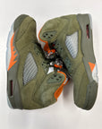 AIR JORDAN 5 OLIVE 2024 - SIZE 9.5 (WORN)